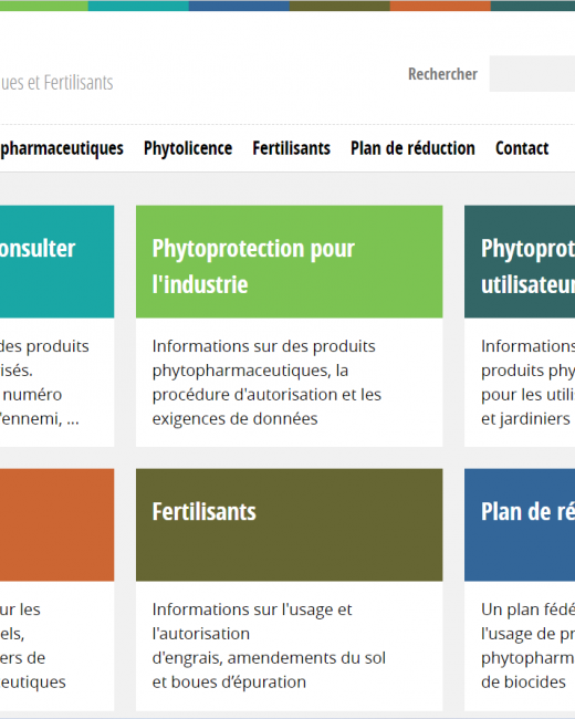 Page d'accueil site Phytoweb